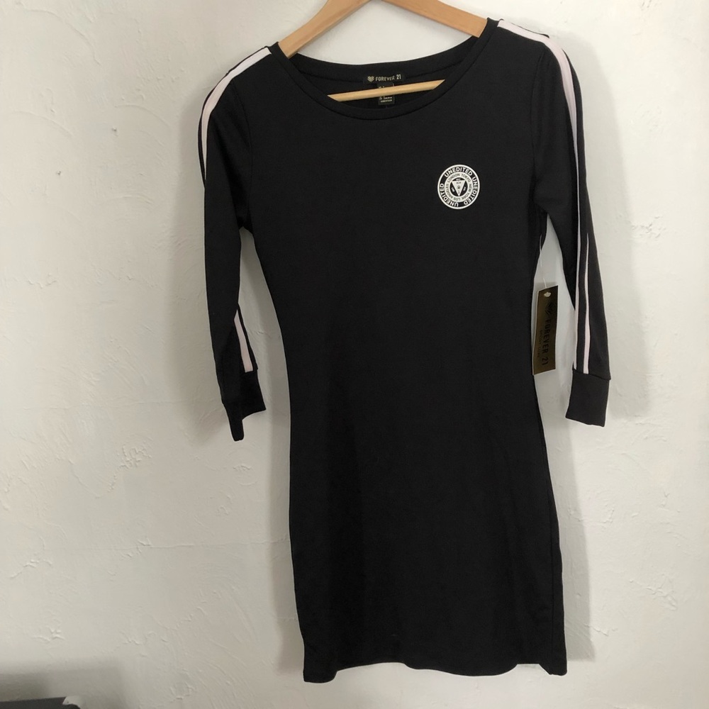 Athletic Bodycon Dress Size S Black